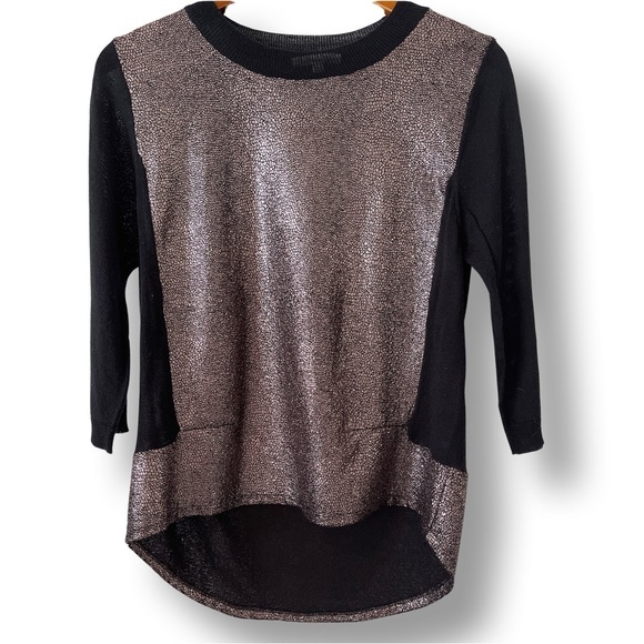 LUCY PARIS
ALIN Black Nacre Crackled Blouse size s NWOT - Picture 8 of 8